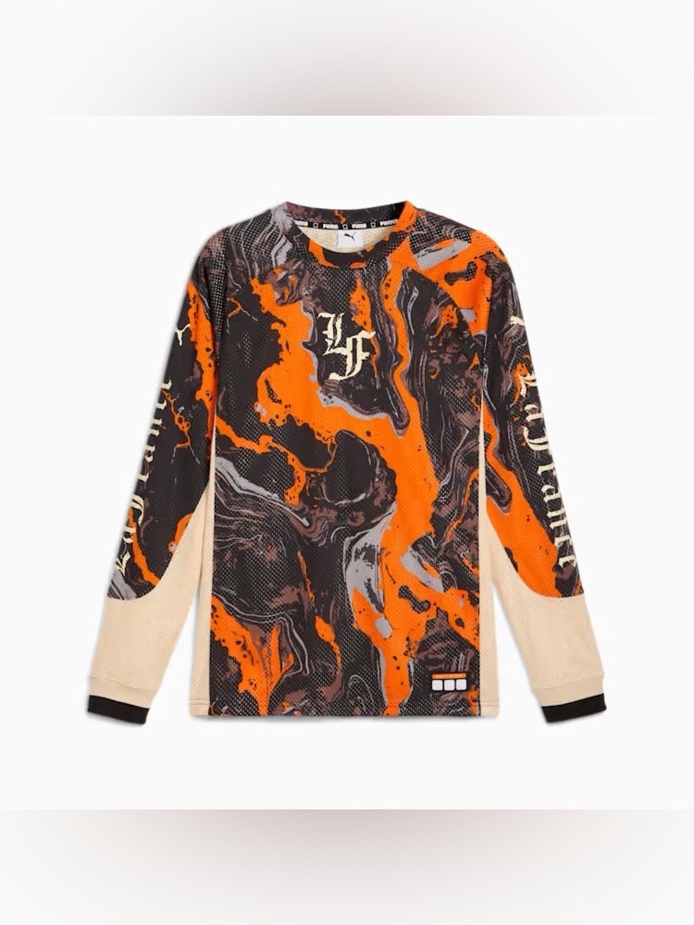 PUMA x LAFRANCÉ Heem Men's Moto Mesh Long Sleeve Basketball Jersey XL NWT